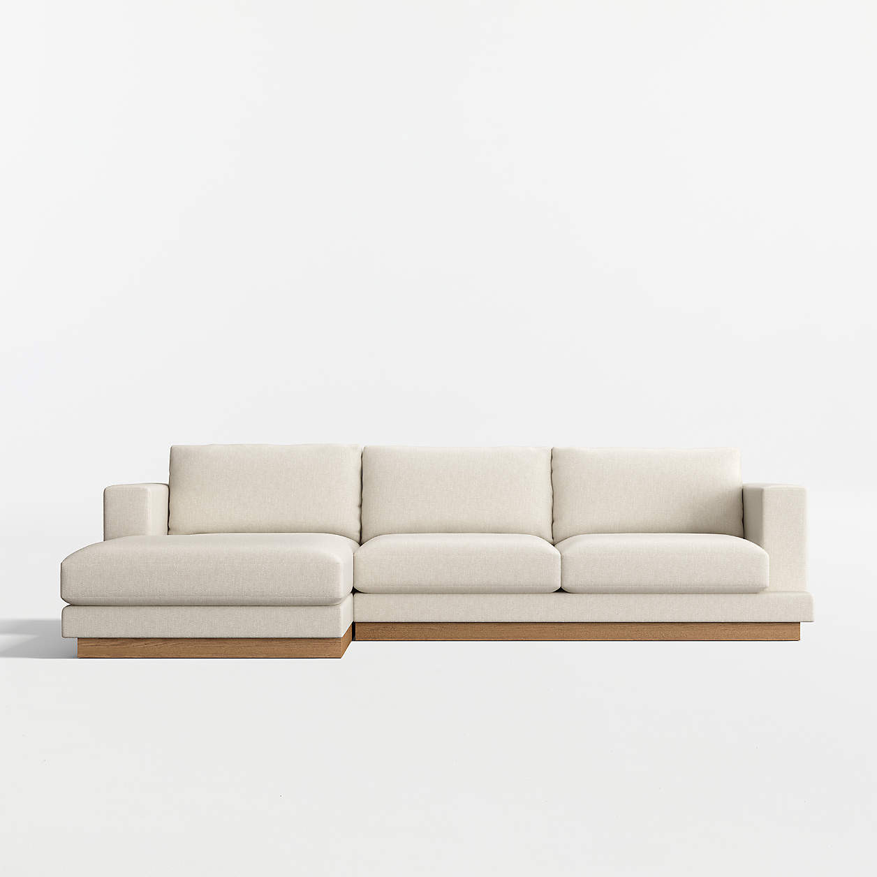 Tidal 2-Piece Sectional Sofa with Left-Arm Chaise + Reviews | Crate & Barrel | Crate & Barrel