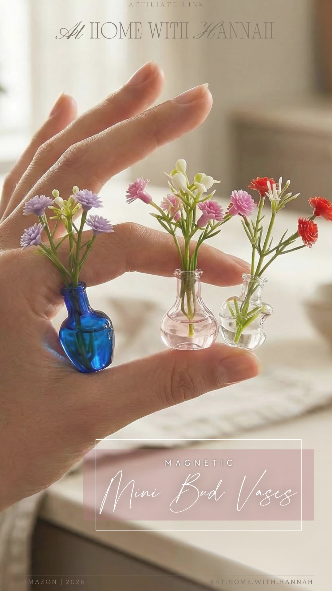 mini bud vases • magnetic flower vases • whimsical gift idea

These magnetic mini bud vases are such a sweet little gift idea for the mom who loves flowers, tiny details, and charming home accents. They’re perfect for adding little blooms to a fridge, office space, magnetic board, kitchen corner, or anywhere she wants a small happy detail.

If you’re shopping for:
• mini bud vases
• magnetic flower vases
• whimsical gifts for mom
• Mother’s Day gift ideas
• gifts for flower lovers
• tiny home decor
• unique Amazon gifts
• cottagecore gift ideas

These little vases are linked here if you want a gift that feels sweet, charming, and unexpected 🤍





•
mini bud vases • magnetic flower vases • tiny flower vases • whimsical gifts for mom • Mother’s Day gift ideas • gifts for flower lovers • tiny home decor • unique Amazon gifts • cottagecore gift ideas • floral decor gifts • charming kitchen decor • small gifts for her

#WhimsicalGifts #MothersDayGiftIdeas #FlowerLoverGift #AmazonGiftIdeas #UniqueGiftIdeas
#ltkhome #ltkfinds #ltkgiftguide

#LTKMothersDay #LTKSeasonal #LTKHome