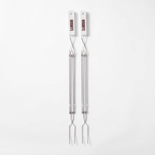Hershey's 2pk Extension Fork Grill Tools - Silver | Target