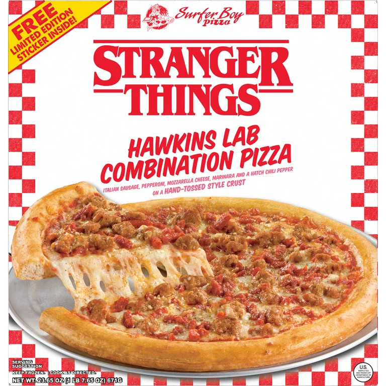 Netflix Stranger Things Hand-Tossed Crust Hawkins Lab Spicy Combo Pizza, Rich Tomato Sauce With H... | Walmart (US)