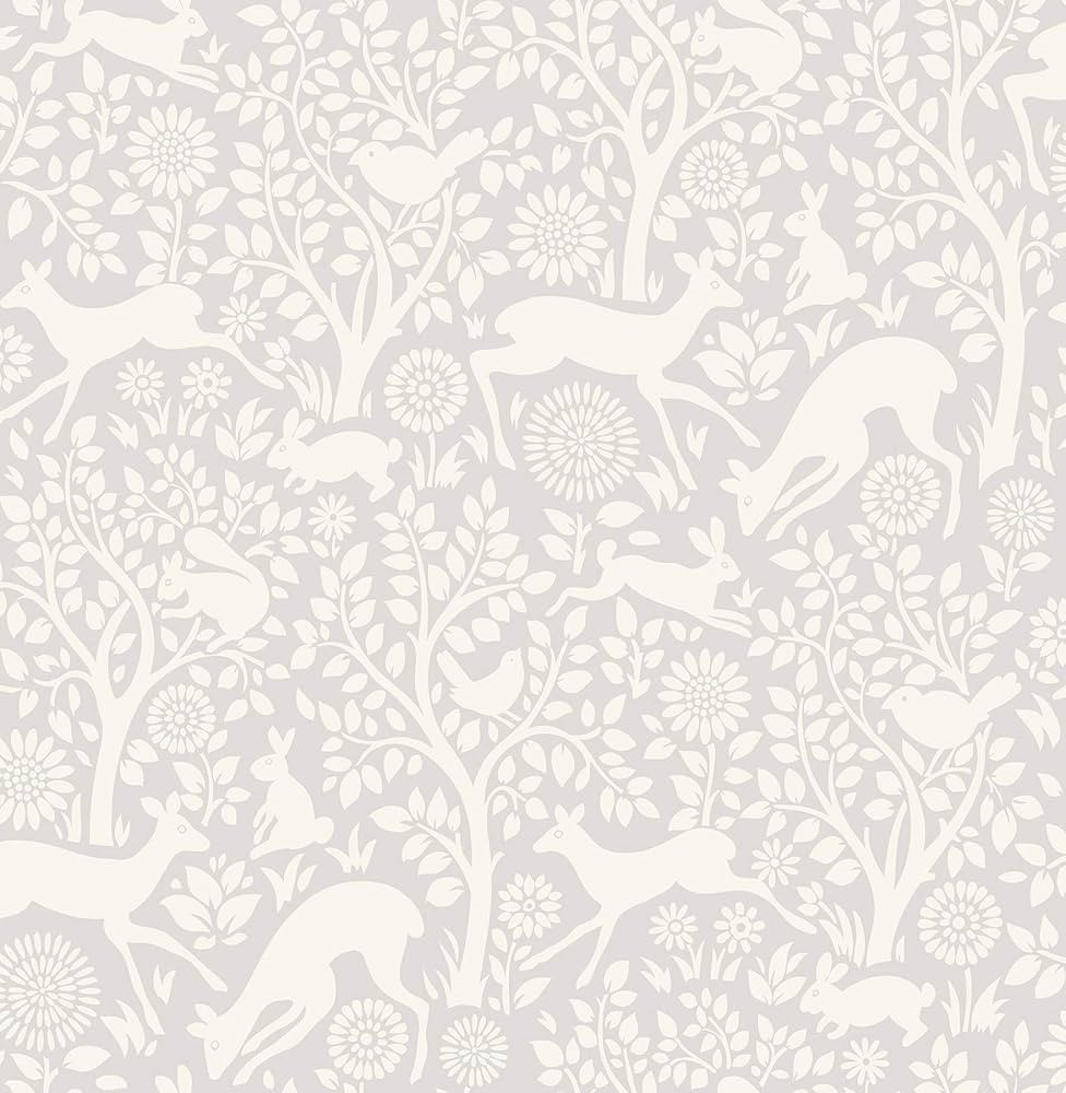 NuWallpaper NUS3677 Merriment Peel & Stick Wallpaper, Grey | Amazon (US)