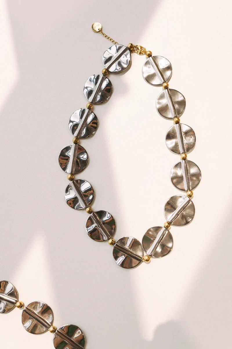 Jenny Mixed Metal Necklace | BÉLJOY