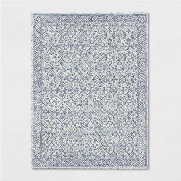 Argyle Tufted Area Rug Blue - Threshold™ | Target