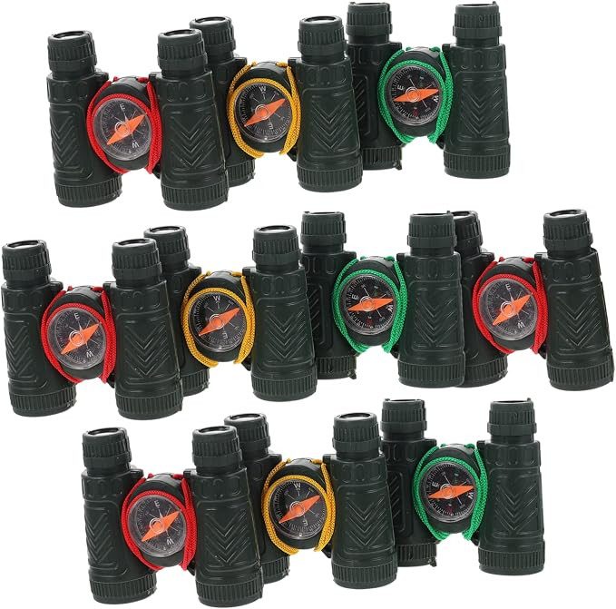 Fake Binoculars 10pcs Telescope Toy Outdoor Playsets Travel Toys Preschool Boy Toys Camping Compa... | Amazon (US)