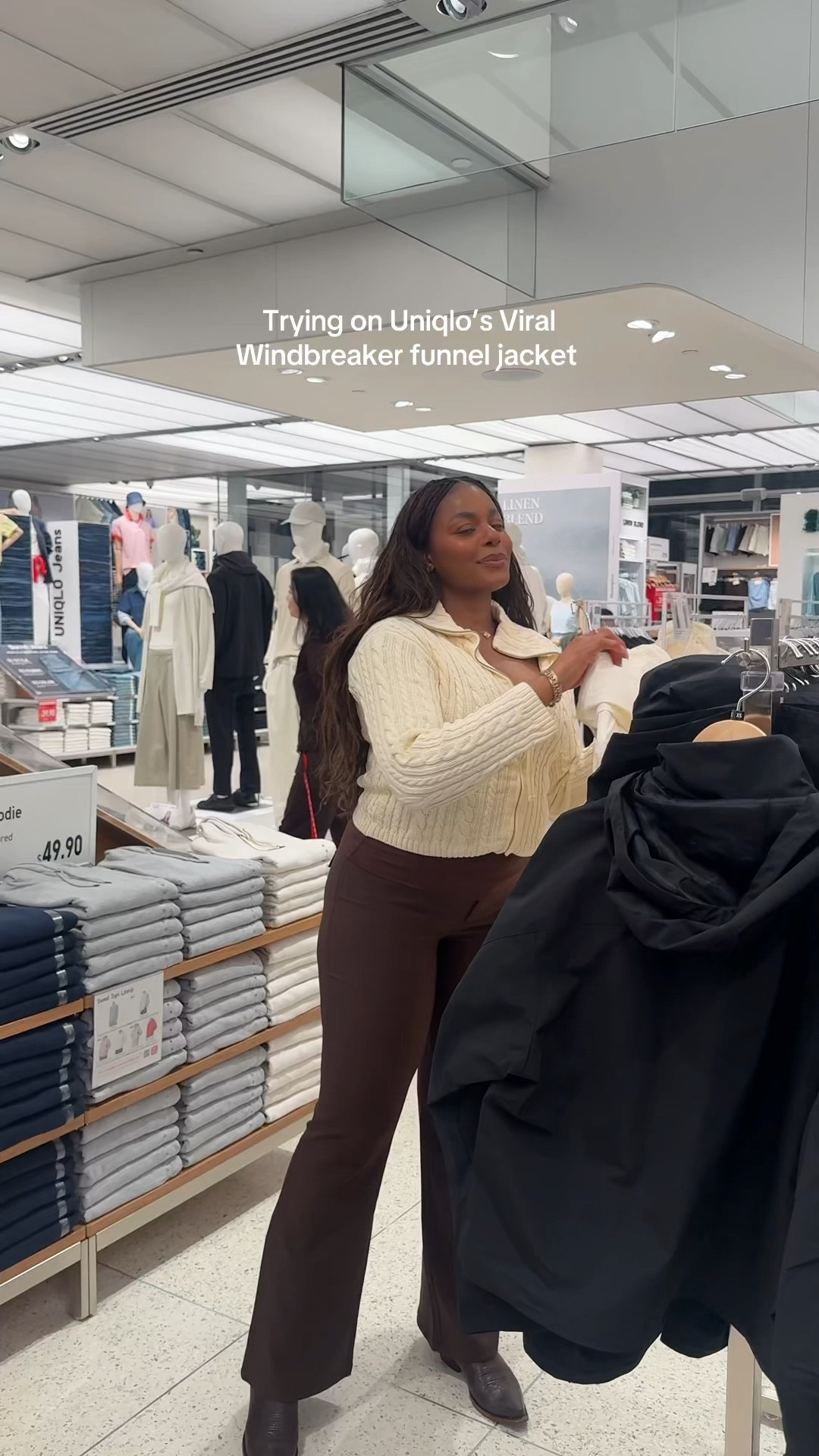 Trying on the viral uniqlo windbreaker jacket! Love this funnel neck jacket. Very cool piece to dress up or dress down. Linking this viral piece below! … For more links to date night outfits, work outfits, vacation outfits beach, easter basket stuffers, spring outfits, resort wear 2026, business casual workwear, rodeo outfit inspo, winter denim, follow me on LTK! ✨

#LTKdayinmylife #LTKootd #LTKgrwm