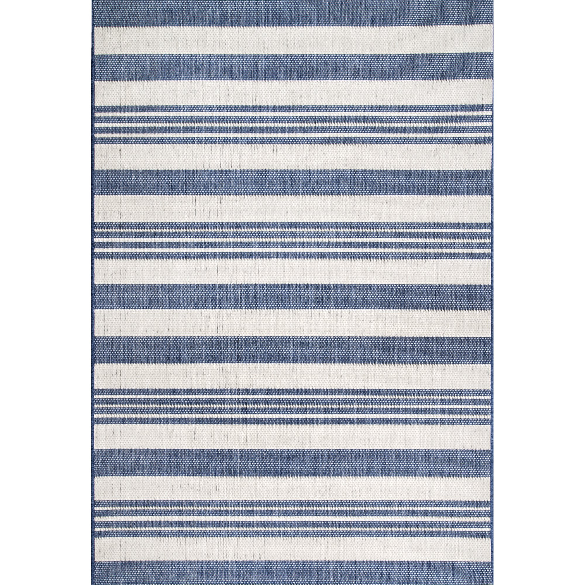 nuLOOM Heidi Multi Striped Indoor/Outdoor Area Rug, 6' 3" x 9' 2", Blue - Walmart.com | Walmart (US)