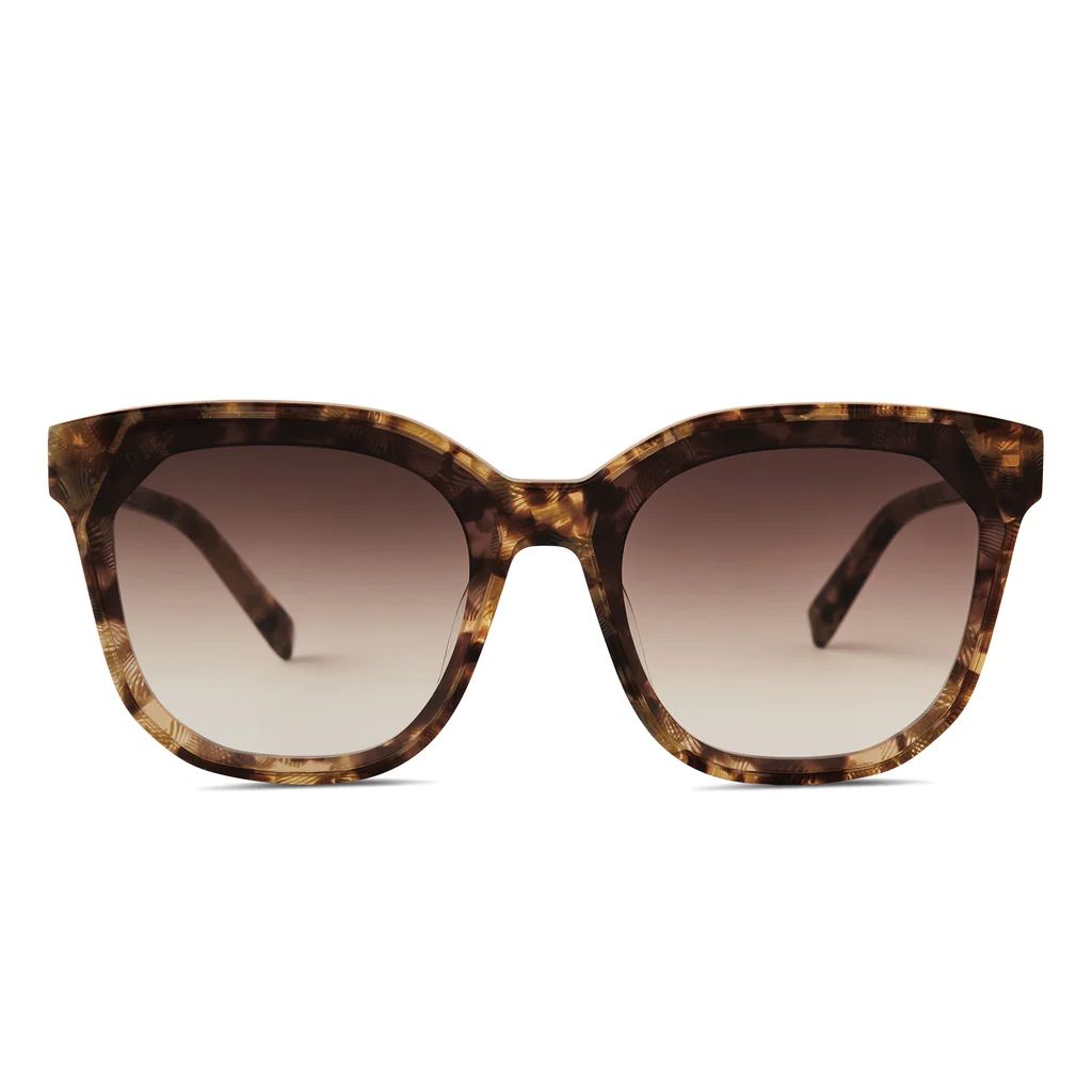 COLOR: toasted coconut   brown gradient sunglasses | DIFF Eyewear