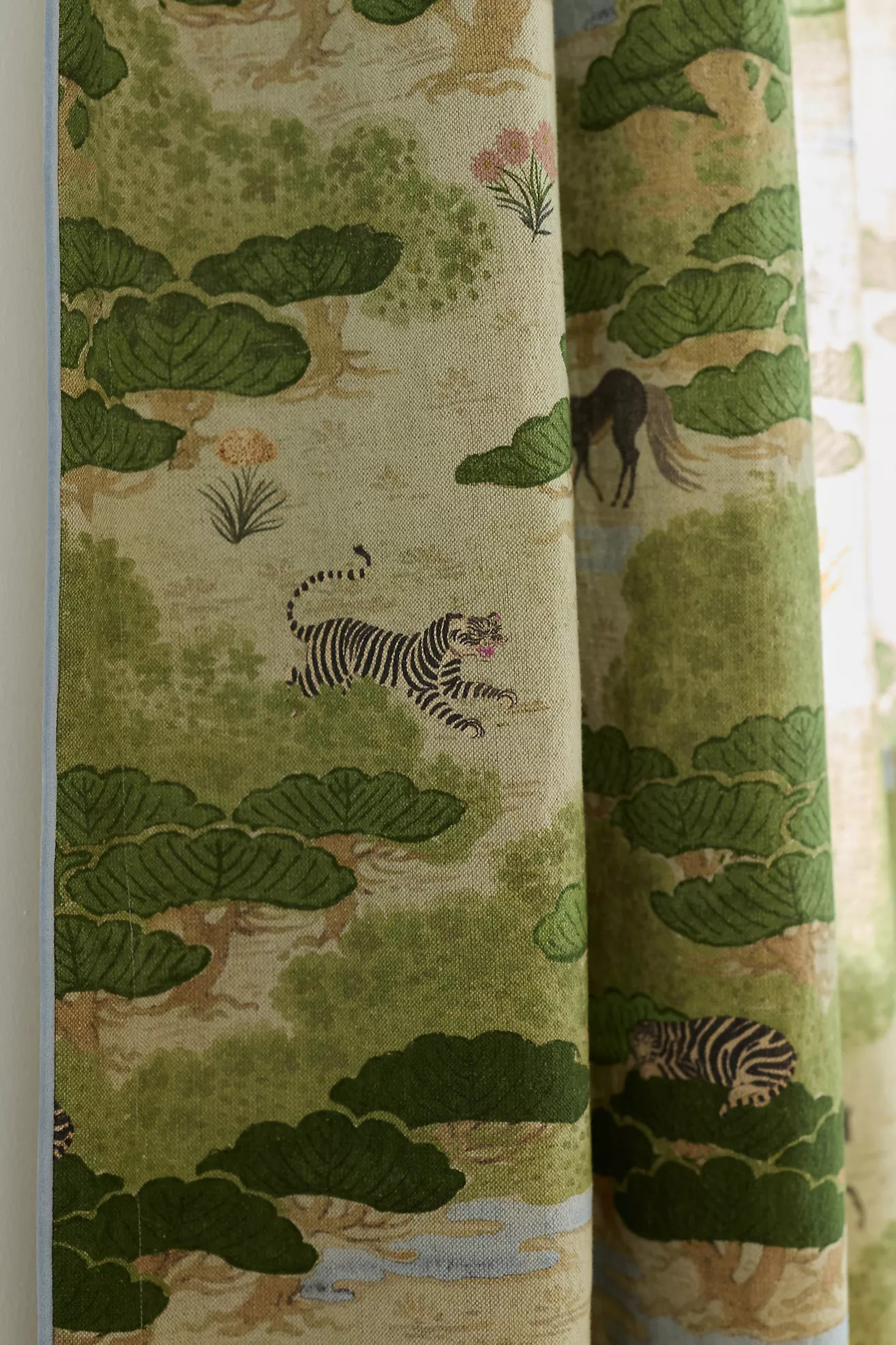 Merve Kahraman Cotton Linen Printed Curtain | Anthropologie (US)