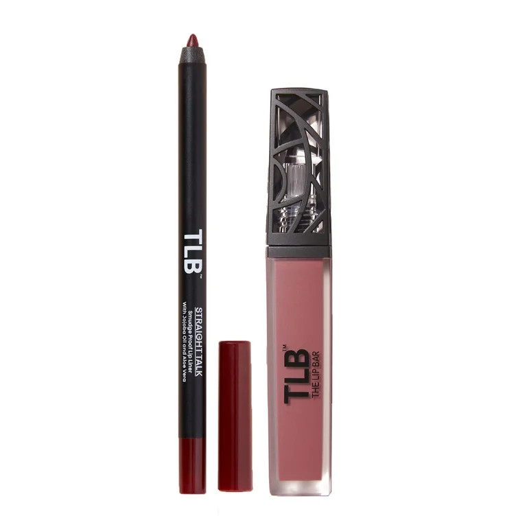 The Lip Bar Perfect Pair Lip Kit, Straight Talk Lip Liner and Unimpressed Matte Liquid Lipstick | Walmart (US)