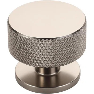10 Pack Brushed Satin Nickel Round Cabinet Knobs, 1.2 Inch Diameter Knurled Hardware Handles For Cabinets, Drawers, And Furniture | Wayfair North America