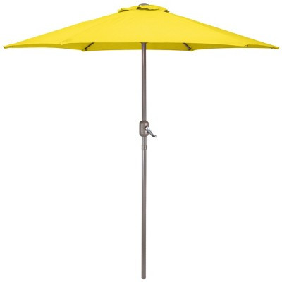 Northlight 7.5' Outdoor Patio Market Umbrella with Hand Crank - Yellow | Target