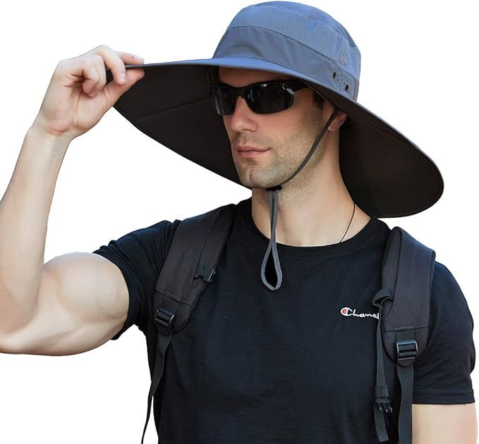 Leotruny Super Wide Brim Bucket Hat UPF50+ Waterproof Sun Hat for Fishing Hiking Camping | Amazon (US)