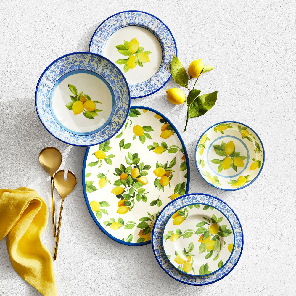 Lemon Outdoor Melamine Dinnerware Collection | Williams-Sonoma