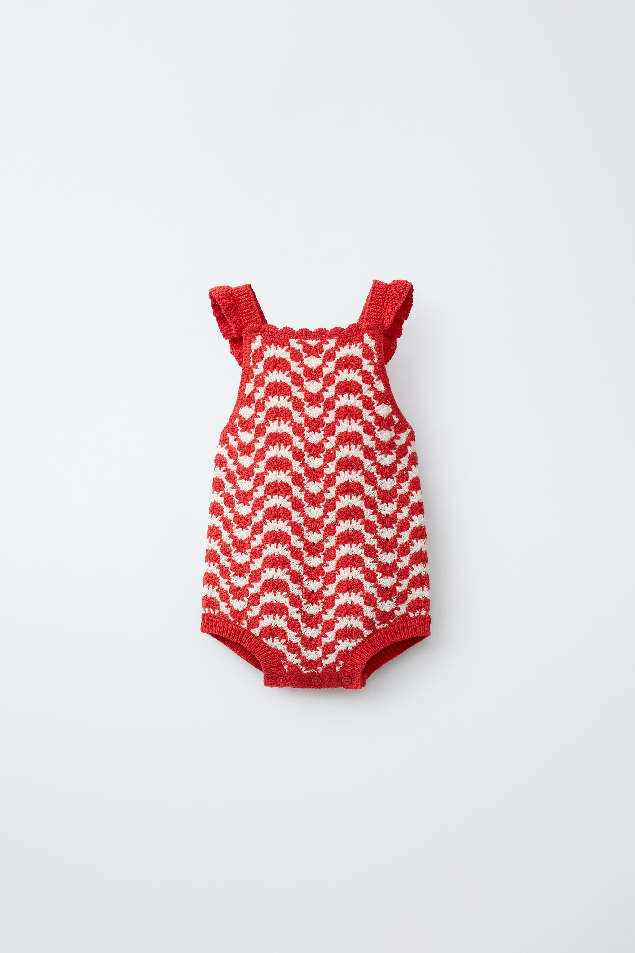 CROCHET KNIT ROMPER | Zara US