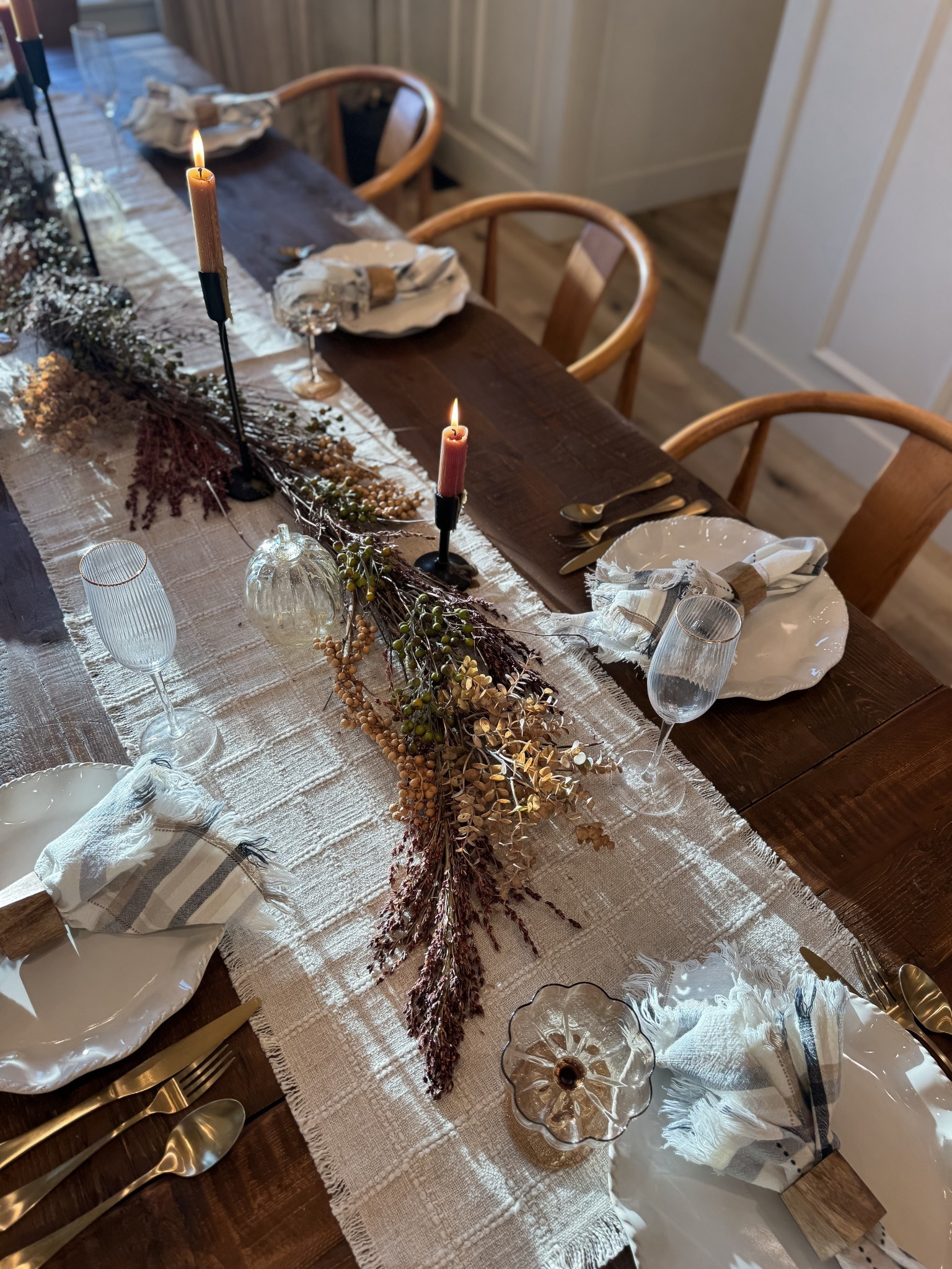 Fall tablescape design  curated with @bloomist and I am loving every piece. 🍂 The natural outdoor feel it brings to our table is going to be perfect this season. 

#LTKSeasonal #LTKHome #LTKStyleTip
