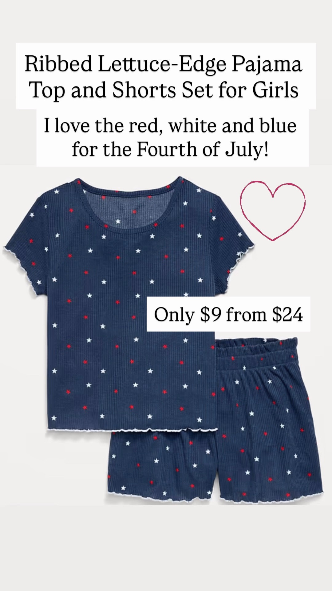 Cute pajamas for the Fourth of July. Only nine dollars right now.

#LTKKids #LTKSaleAlert