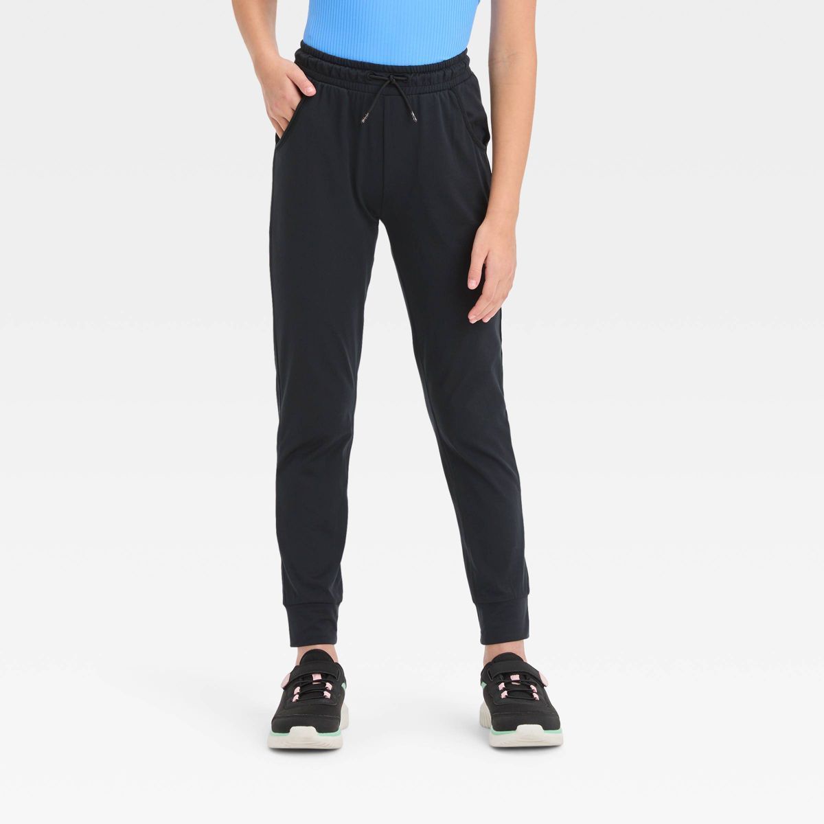 Girls' Soft Stretch Gym Joggers - All in Motion™ | Target
