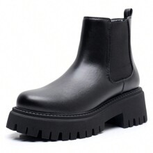 Womens Platform Chelsea Ankle Booties Shoes Boots | SHEIN