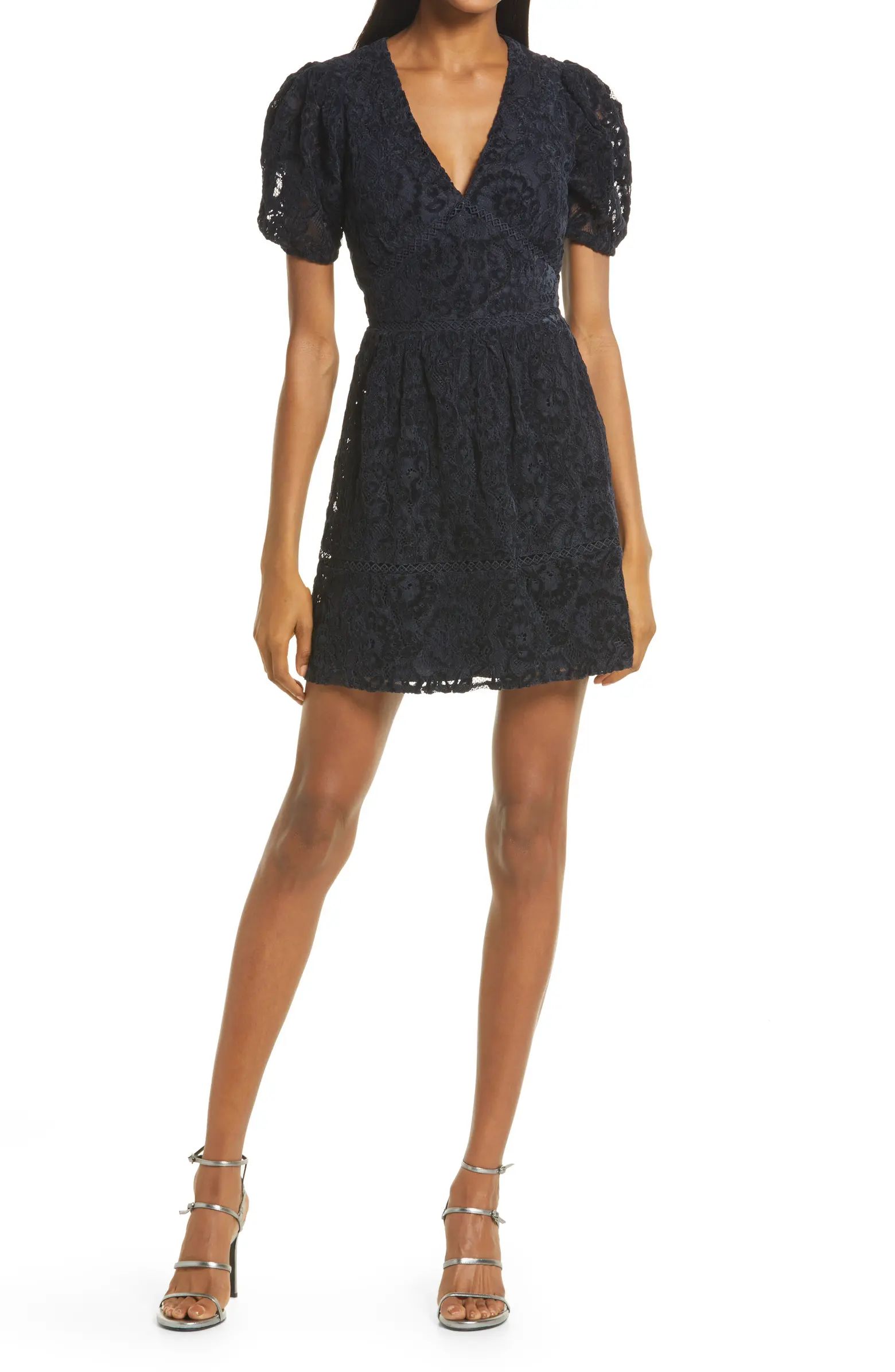 Adelyn Rae Burnout Lace Minidress | Nordstrom | Nordstrom