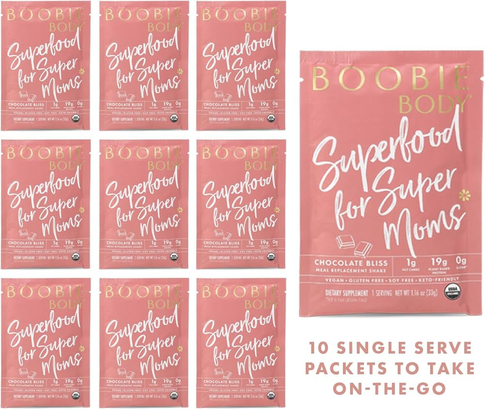 Boobie Body Superfood Protein Meal Replacement Shake, Chocolate Bliss Flavor | 19g Protein | Safe... | Amazon (US)