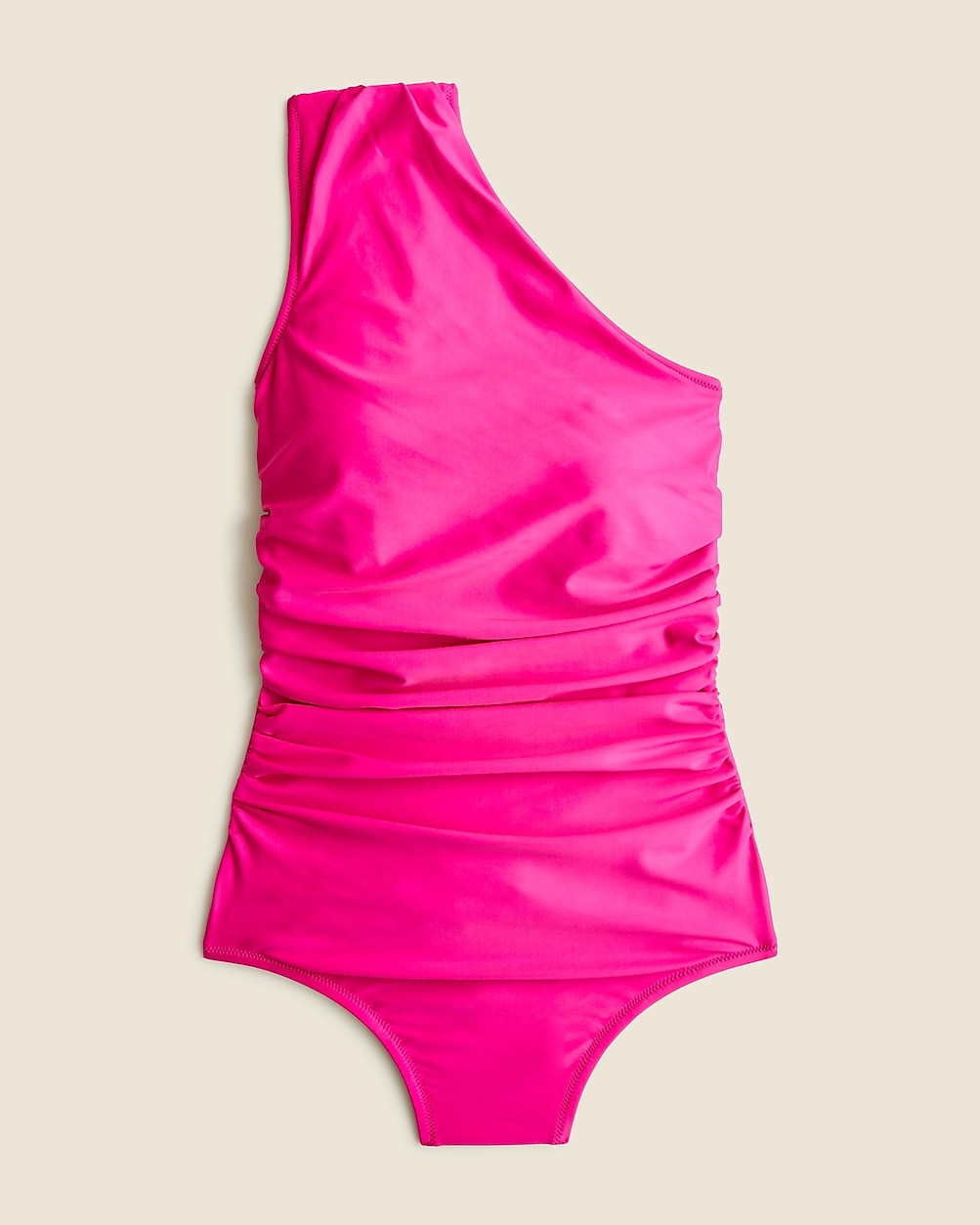 Ruched one-shoulder one-piece | J. Crew US