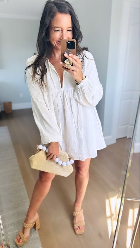 This natural mini from VICI is a breath of fresh air for your spring wardrobe! Its light fabric and easy-going vibe are perfect for sunny days and balmy nights. Just add strappy sandals or heels and your favorite accessories to complete the look. #VICIcollection #SpringStyle #MiniDress 

#LTKstyletip #LTKSeasonal #LTKshoecrush