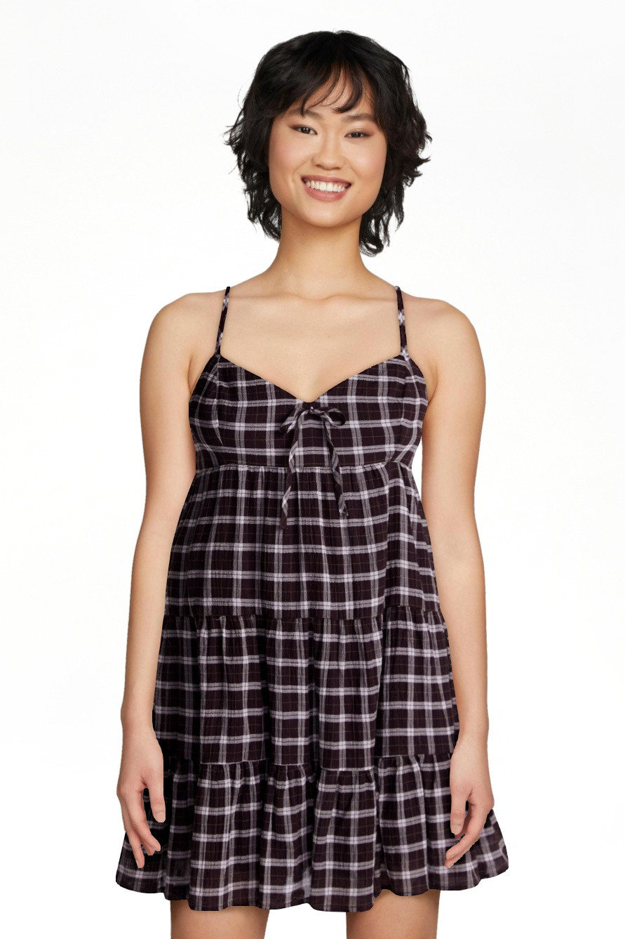 No Boundaries Tiered Trapeze Dress, Women's XXS-XXL | Walmart (US)