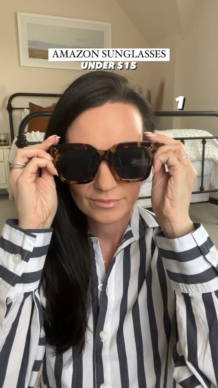 Which pair is your favorite? 


All of these Amazon sunglasses are under $15 😎 They look and feel designer. They come in multiple colors too. 

#sunglasses #springbreak #sunnies #sunglass #amazonfashion #amazonfinds #springfashion #springstyle #affordablefashion #summerstyle #casuallook #explorepage #accessories #shades #amazonmusthaves #travel #summerstyle #summervibes #summeroutfits #outfitideasforyou #affordablestyle 

#LTKfindsunder50 #LTKstyletip #LTKtravel