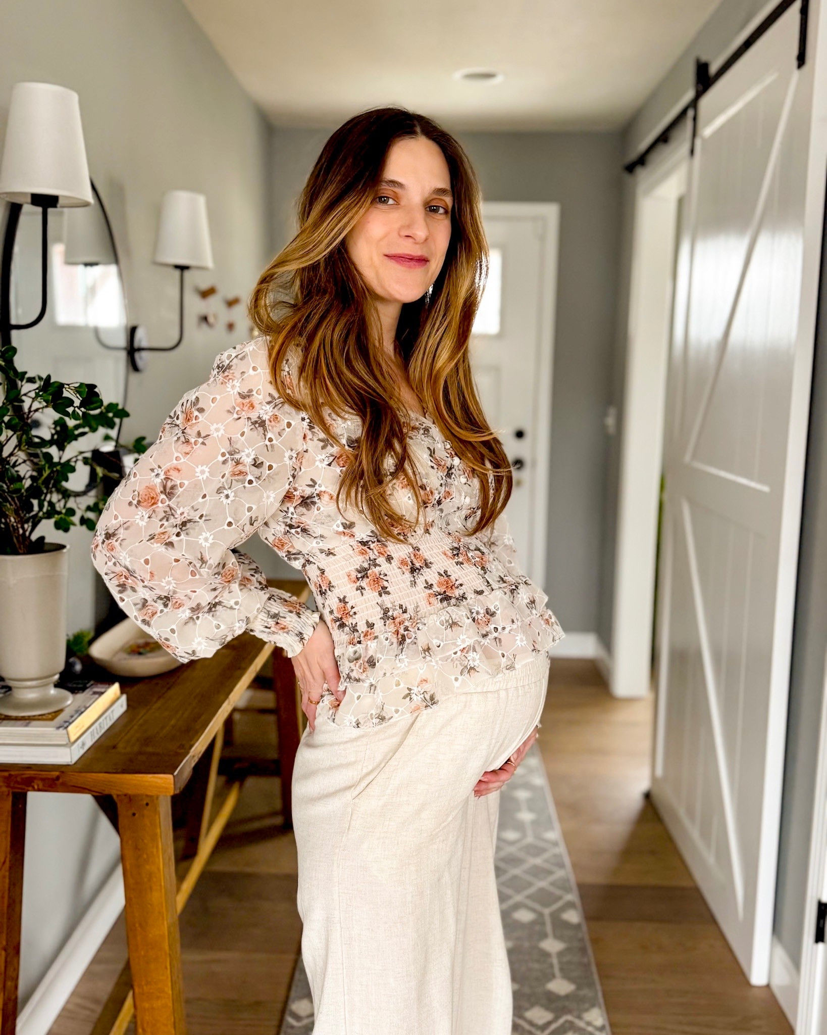 Chicwish top and SHEIN pants fit tts but have plenty of stretch for my 32 week belly 

#LTKBump