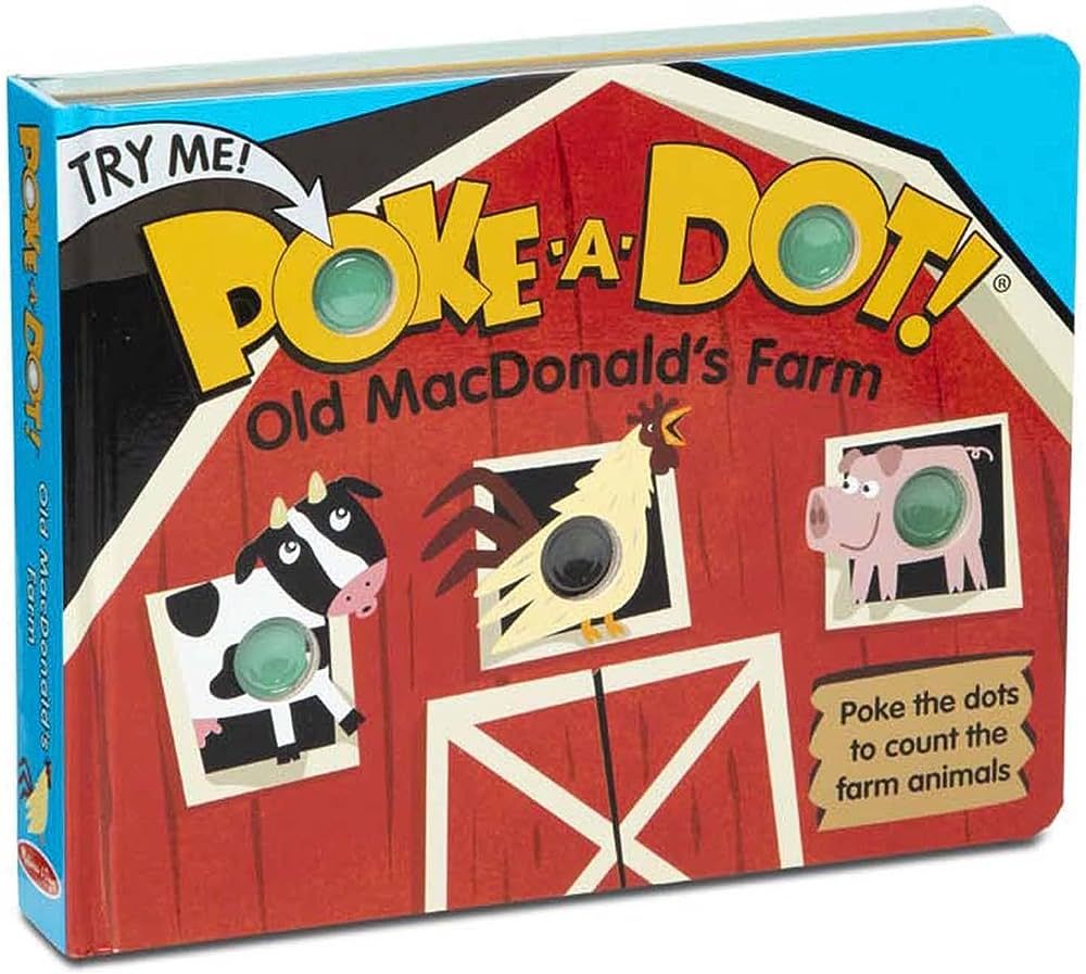 Melissa & Doug Children's Book - Poke-a-Dot: Old MacDonald’s Farm (Board Book with Buttons to P... | Amazon (US)