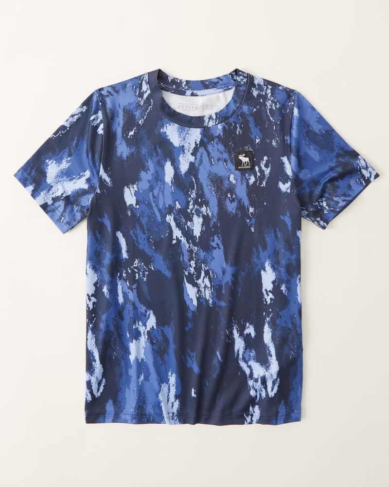 wash effect active airknit tee | Abercrombie & Fitch (US)