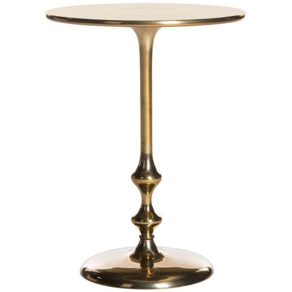 Hydra Round Side Table - Antique Brass - Safavieh | Target
