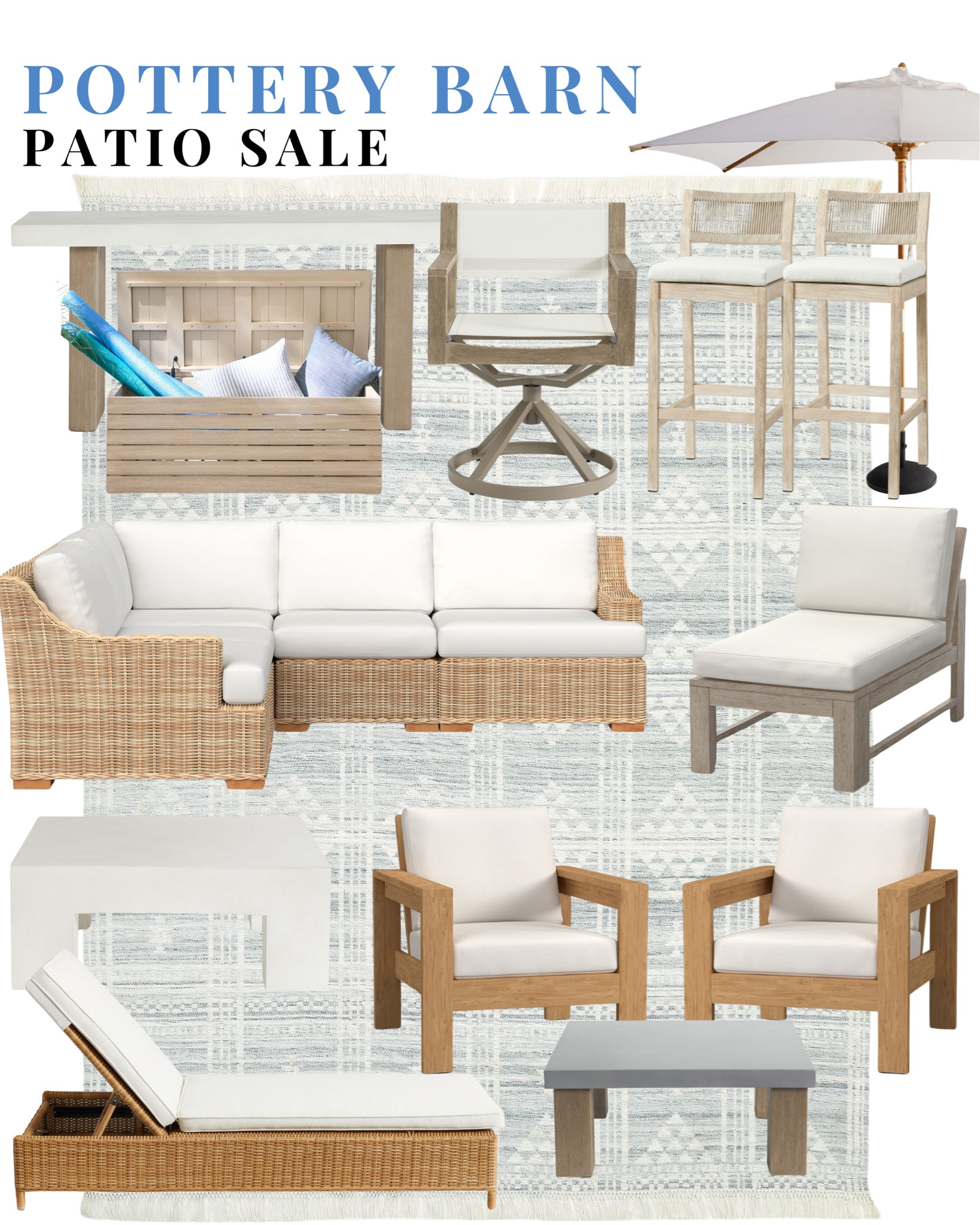 Pottery Barn Sale / Pottery barn Outdoor SaleSale / Pottery Barn Furniture Sale / utdoor Seating / Outdoor Furniture / Outdoor Fire pits / Outdoor Decor / Patio Decor / Patio Planters / Outdoor Area Rugs / Outdoor Umbrella / Outdoor Tables / Outdoor Lighting / Patio Accent Lighting 

#LTKhome #LTKsalealert #LTKSeasonal