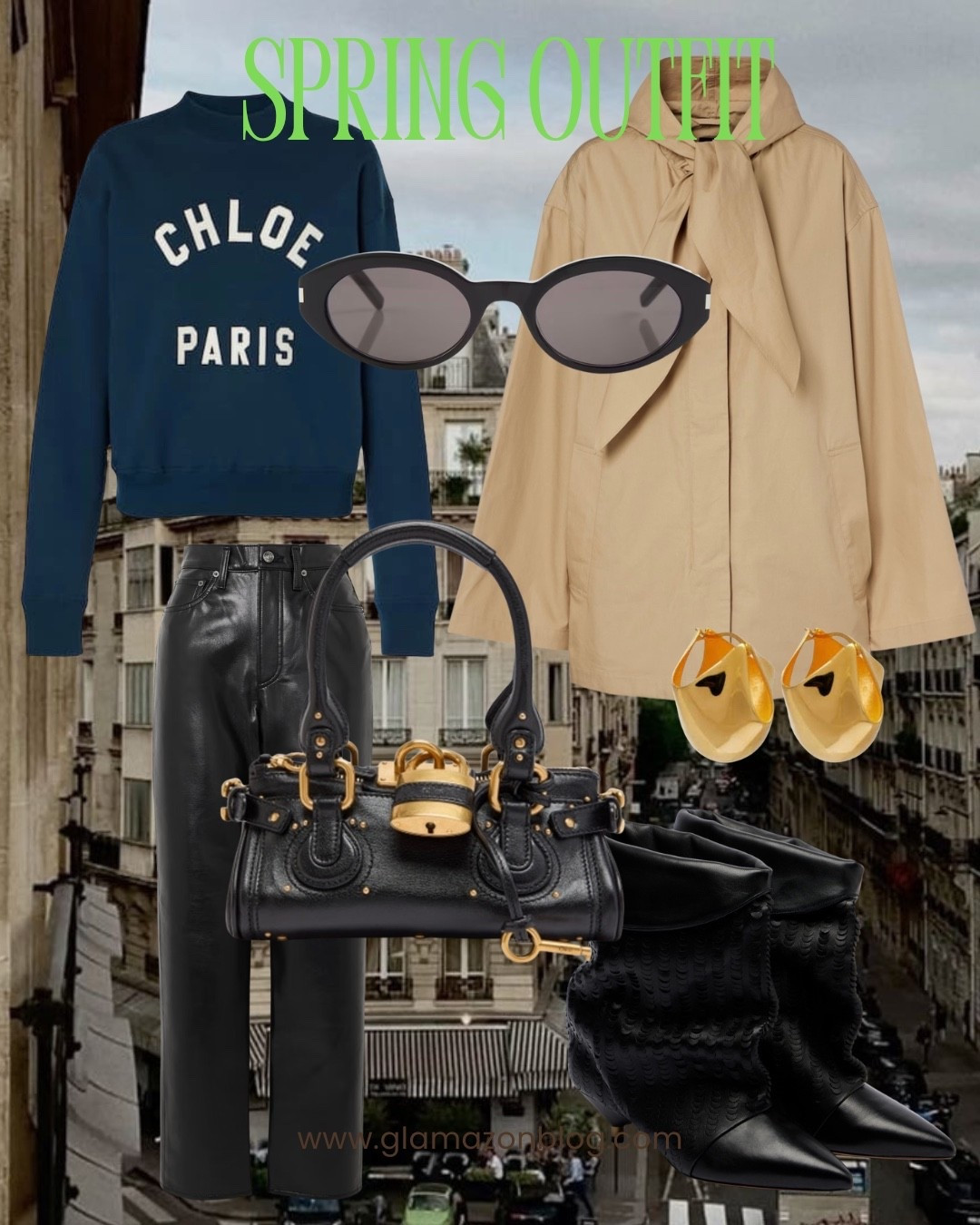 Toteme jacket, Khaite earrings, Chloe bag, Mytheresa outfit, ysl sunglasses, Isabel marant boots 

#LTKOver40 #LTKUK #LTKspring