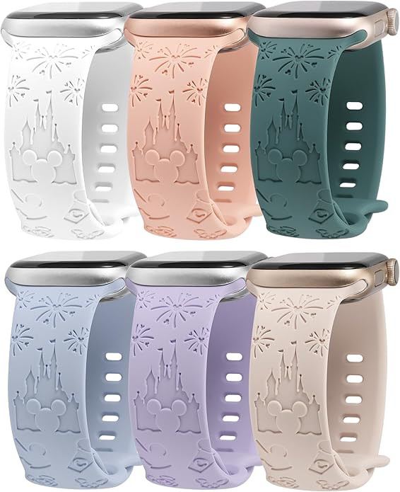 2 Packs Cartoon Bands Compatible with Apple Watch Bands 38mm 40mm 41mm 44mm 45mm 42mm 49mm Girls ... | Amazon (US)