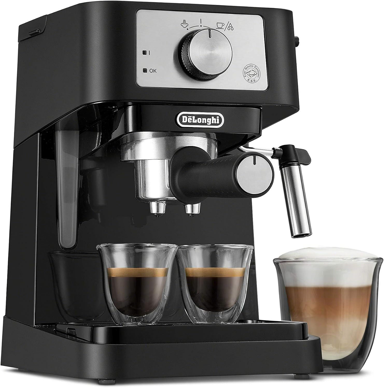 De'Longhi Stilosa Manual Espresso Machine, Compact Coffee Maker, 15 Bar Pump Pressure, Manual Mil... | Amazon (US)