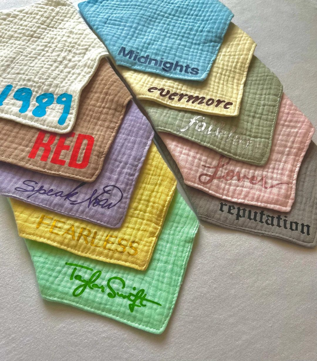 Swiftie Baby Dribble Bib With Adjustable Snaps, Soft and Absorbent All of Taylor Swift Eras - Ets... | Etsy (US)