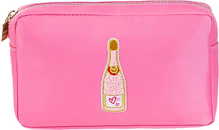 Medium Champagne Bottle Cosmetics Bag | Nordstrom