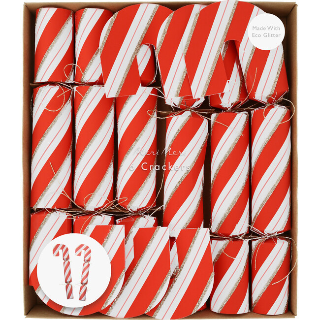 Candycane Shape Crackers - Kids Toys | Meri Meri from Maisonette | Maisonette