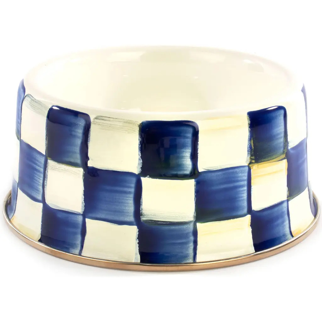 MACKENZIE CHILDS Medium Royal Check Pet Dish at Nordstrom | Nordstrom
