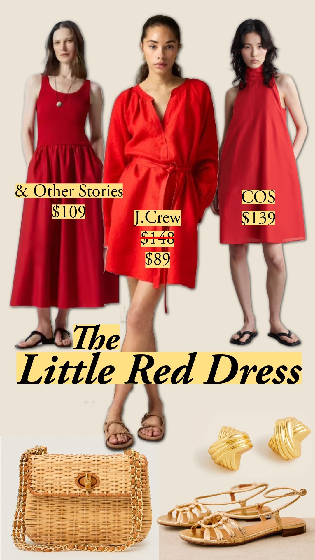 Little red dress - the unbasic basic.  I sized down for the J.Crew cabana dress (I have it in the maxi) 👗 | J.crew | Cos | Linen dress | Mini dress | Maxi dress | Summer 

#LTKStyleTip #LTKShoeCrush #LTKFindsUnder100