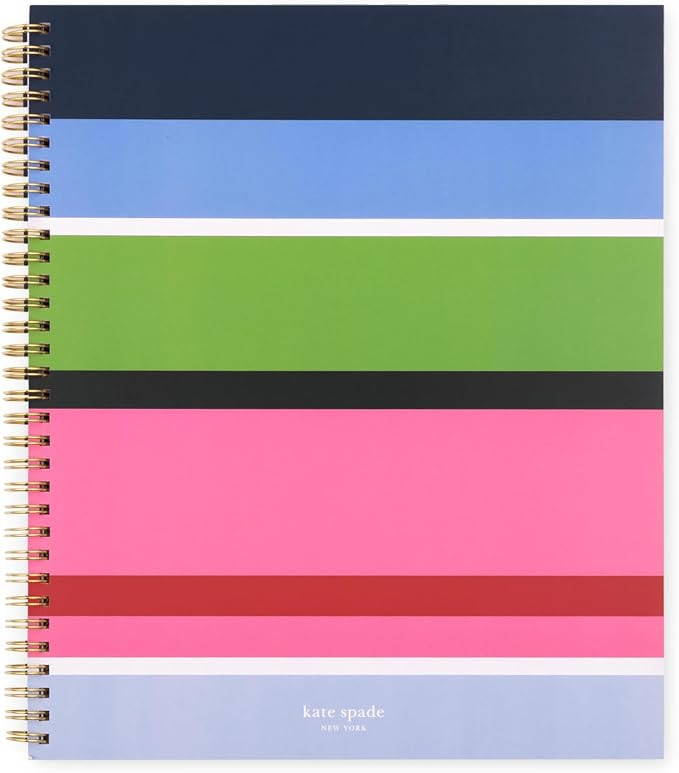 kate spade new york Large College Ruled Notebook, 11" x 9.5" Spiral Notebook with 160 Pages | Amazon (US)