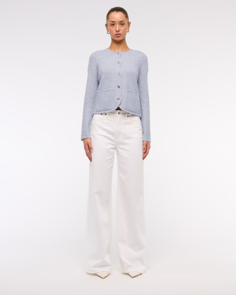 Women's Novelty Button Sweater Jacket | Women's | Abercrombie.com | Abercrombie & Fitch (US)