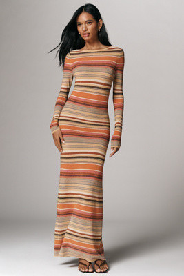 Faithfull The Brand Notturna Long-Sleeve Maxi Dress | Anthropologie (US)