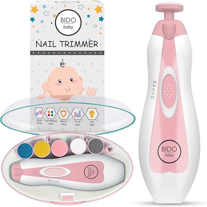BIDO Baby Nail Trimmer Electric-Baby Nail File-Baby Nail Clippers-Baby Electric Nail File -Safe B... | Amazon (US)