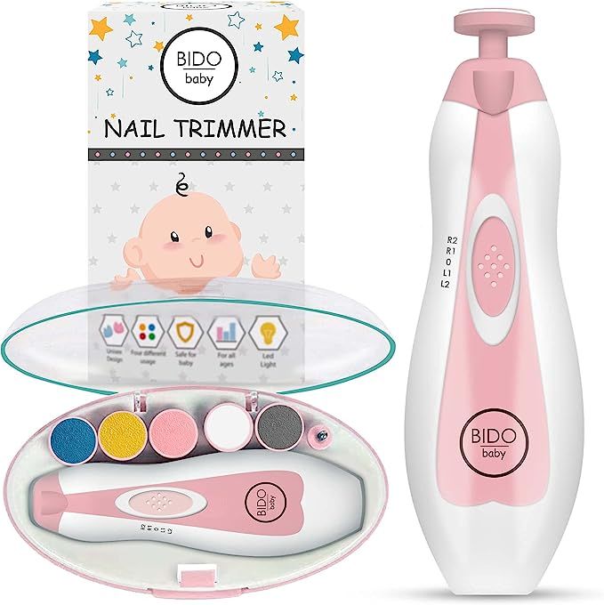 BIDO Baby Nail Trimmer Electric-Baby Nail File-Baby Nail Clippers-Baby Electric Nail File -Safe B... | Amazon (US)