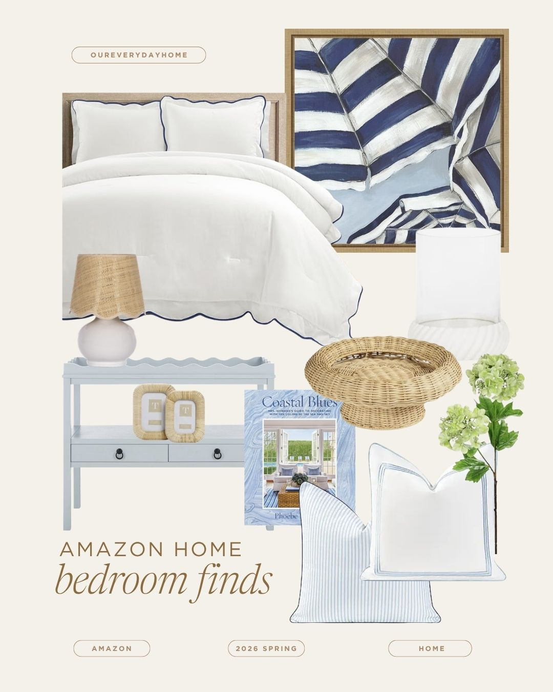 Coastal bedroom home decor finds 

 #LTKHome