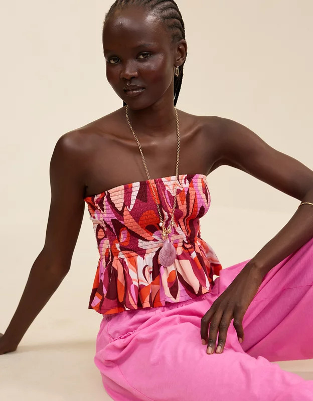 Aerie Party Smocked Tube Top | Aerie