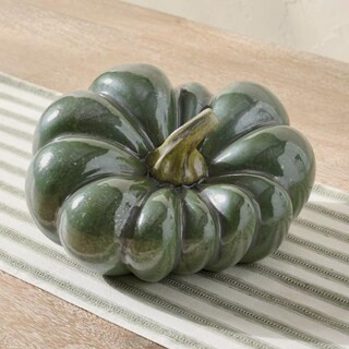 Glazed Green Pumpkin | Grandin Road