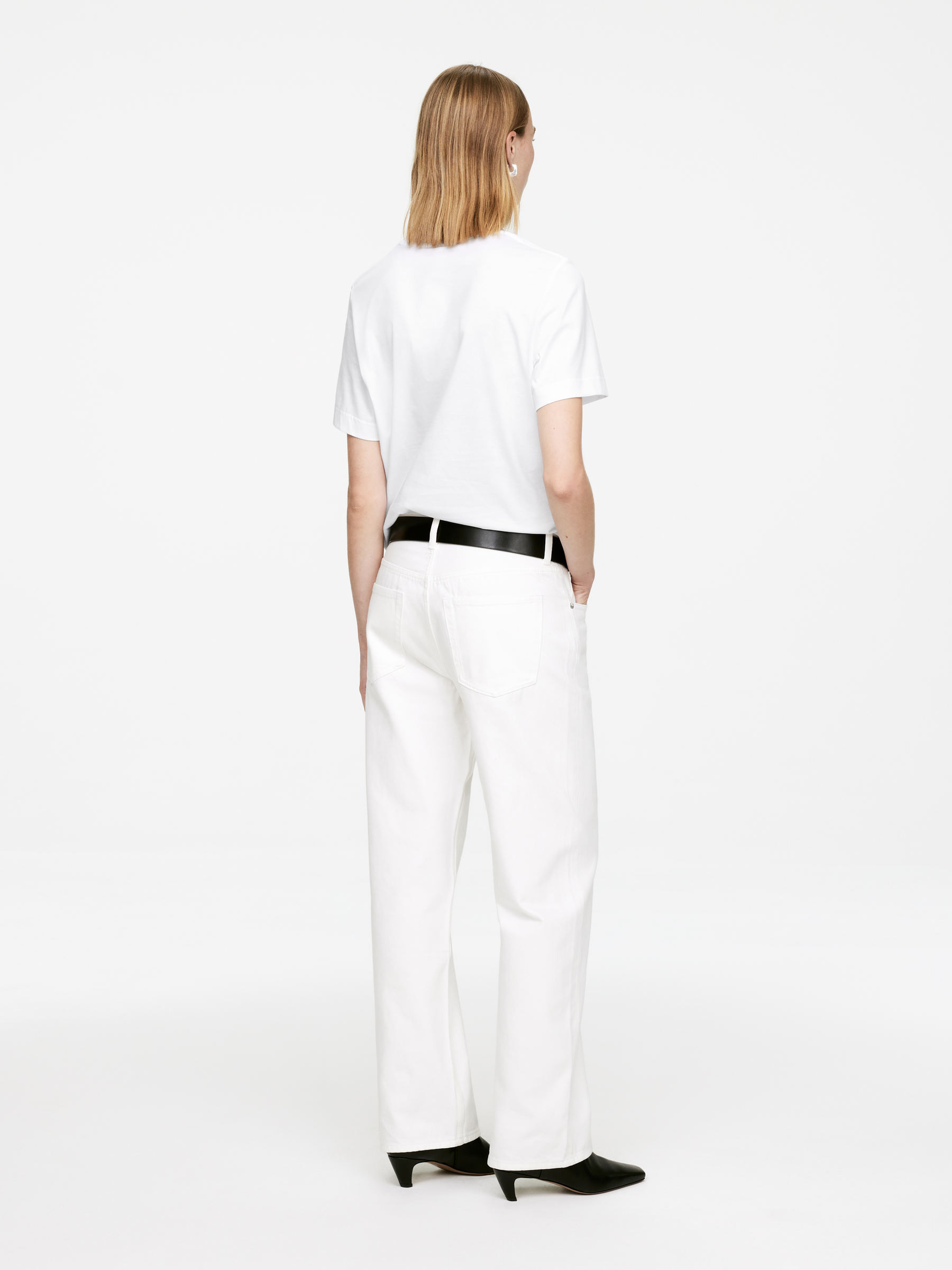 LILY Lightweight T-Shirt – White – Women – ARKET GB | Arket UK